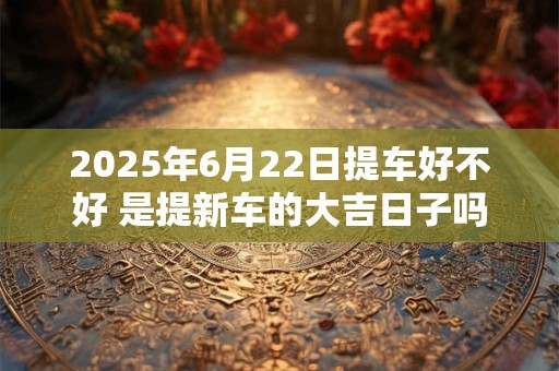 2025年6月22日提车好不好 是提新车的大吉日子吗