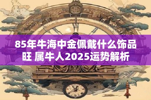 85年牛海中金佩戴什么饰品旺 属牛人2025运势解析