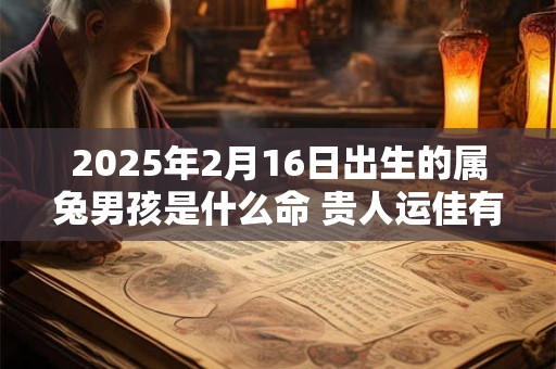 2025年2月16日出生的属兔男孩是什么命 贵人运佳有所作为