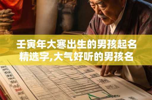 壬寅年大寒出生的男孩起名精选字,大气好听的男孩名字