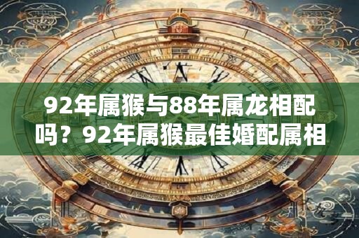 92年属猴与88年属龙相配吗？92年属猴最佳婚配属相