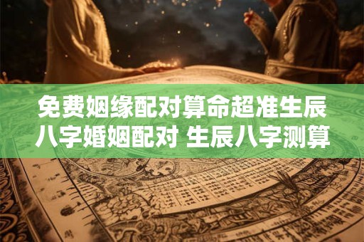 免费姻缘配对算命超准生辰八字婚姻配对 生辰八字测算结婚吉日