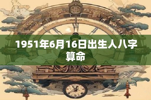 1951年6月16日出生人八字算命