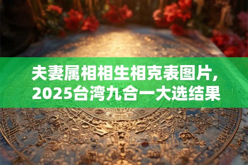 夫妻属相相生相克表图片, 2025台湾九合一大选结果揭晓
