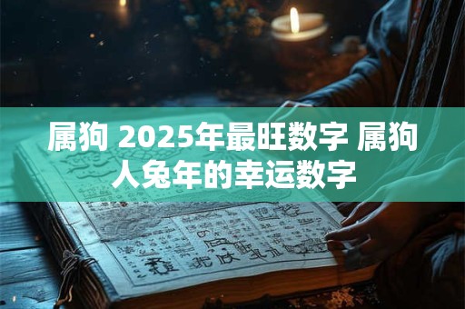 属狗 2025年最旺数字 属狗人兔年的幸运数字