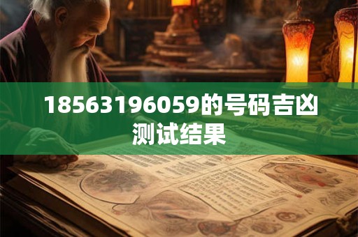 18563196059的号码吉凶测试结果