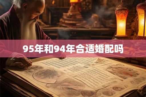 95年和94年合适婚配吗