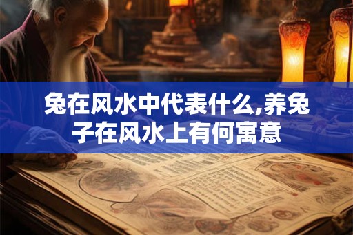 兔在风水中代表什么,养兔子在风水上有何寓意