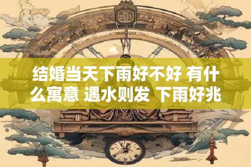 结婚当天下雨好不好 有什么寓意 遇水则发 下雨好兆头