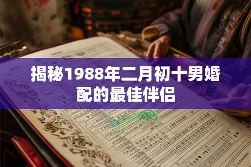 揭秘1988年二月初十男婚配的最佳伴侣