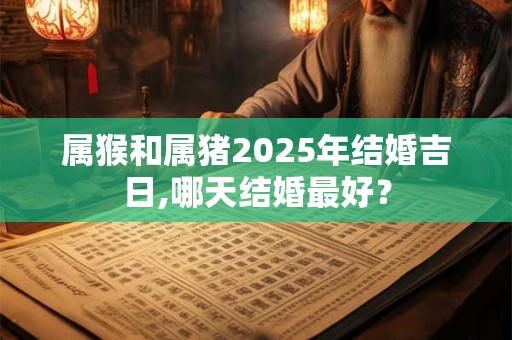 属猴和属猪2025年结婚吉日,哪天结婚最好？