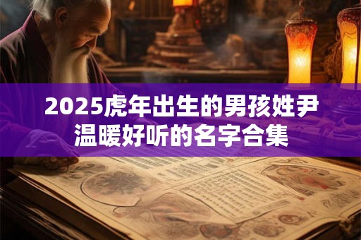 2025虎年出生的男孩姓尹温暖好听的名字合集