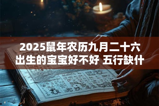 2025鼠年农历九月二十六出生的宝宝好不好 五行缺什么