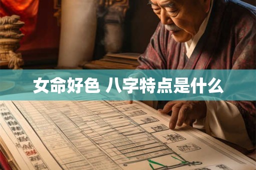女命好色 八字特点是什么