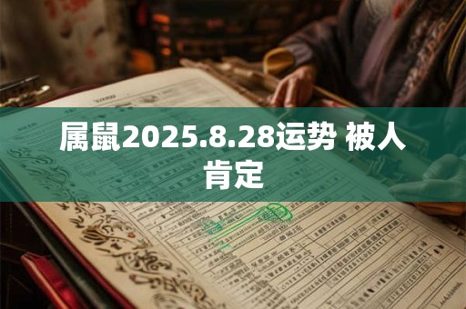 属鼠2025.8.28运势 被人肯定 属鼠2025.8.28运势 被人肯定