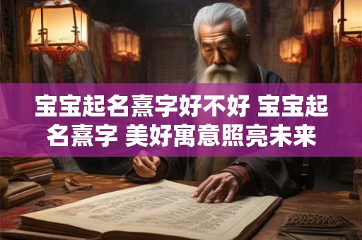 宝宝起名熹字好不好 宝宝起名熹字 美好寓意照亮未来