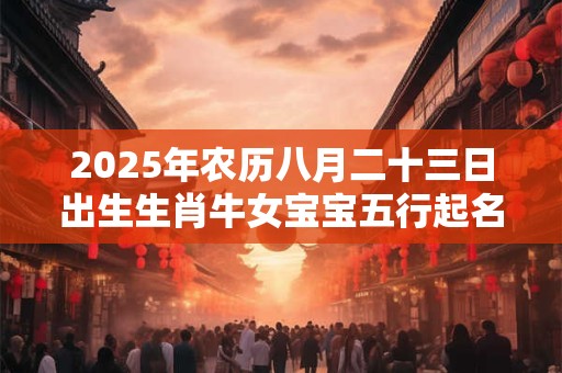 2025年农历八月二十三日出生生肖牛女宝宝五行起名 2025年农历八月二十三日出生生肖牛女宝宝五行起名