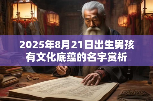 2025年8月21日出生男孩有文化底蕴的名字赏析