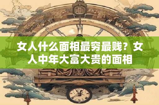 女人什么面相最穷最贱?女人中年大富大贵的面相 女人什么面相最穷最贱?女人中年大富大贵的面相