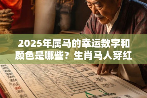 2025年属马的幸运数字和颜色是哪些？生肖马人穿红色好不好