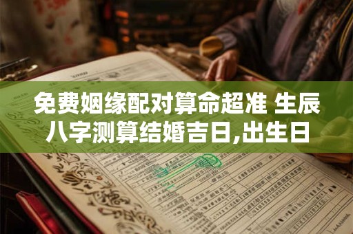 免费姻缘配对算命超准 生辰八字测算结婚吉日,出生日期五行查询