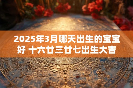 2025年3月哪天出生的宝宝好 十六廿三廿七出生大吉大利
