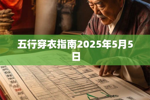 五行穿衣指南2025年5月5日