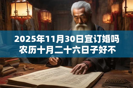 2026年11月30日宜订婚吗 农历十月二十六日子好不好