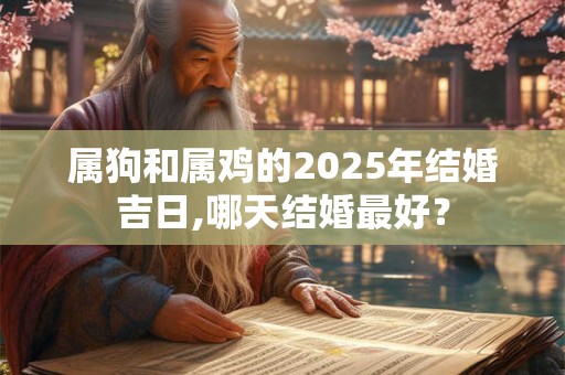 属狗和属鸡的2025年结婚吉日,哪天结婚最好？