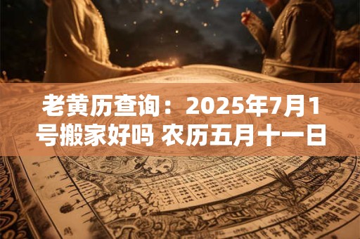 老黄历查询：2025年7月1号搬家好吗 农历五月十一日子好吗