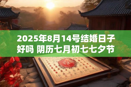 2025年8月14号结婚日子好吗 阴历七月初七七夕节宜嫁娶吗