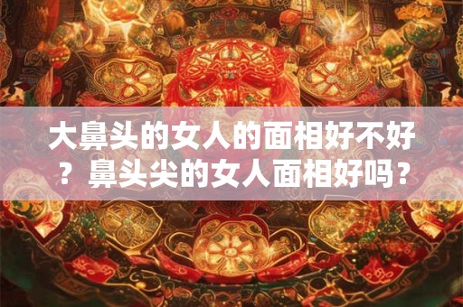 大鼻头的女人的面相好不好？鼻头尖的女人面相好吗？