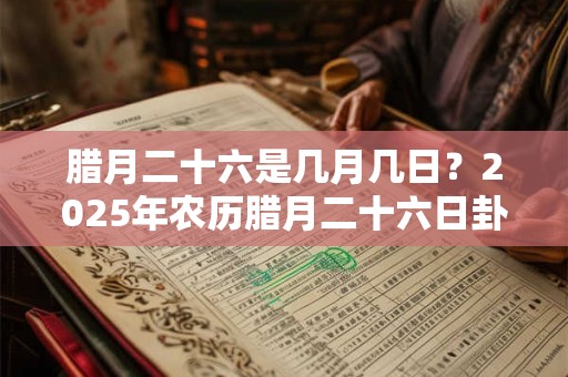 腊月二十六是几月几日?2025年农历腊月二十六日卦象 腊月二十六是几月几日?2025年农历腊月二十六日卦象