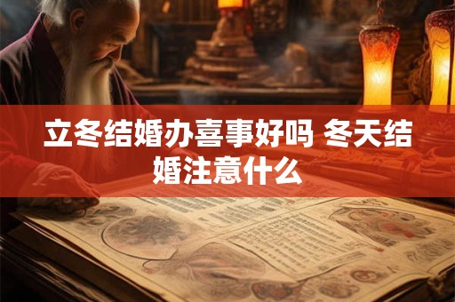 立冬结婚办喜事好吗 冬天结婚注意什么
