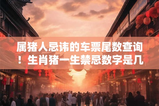 属猪人忌讳的车票尾数查询！生肖猪一生禁忌数字是几