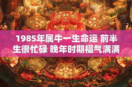 1985年属牛一生命运 前半生很忙碌 晚年时期福气满满