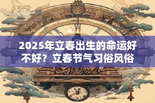 2026年立春出生的命运好不好？立春节气习俗风俗