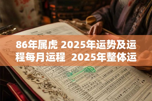 86年属虎 2025年运势及运程每月运程  2025年整体运势