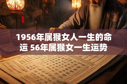 1956年属猴女人一生的命运 56年属猴女一生运势 1956年属猴女人一生的命运 56年属猴女一生运势