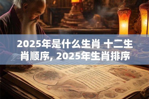 2025年是什么生肖 十二生肖顺序, 2025年生肖排序