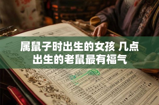 属鼠子时出生的女孩 几点出生的老鼠最有福气