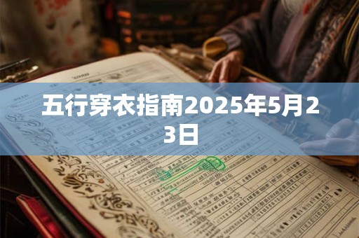 五行穿衣指南2025年5月23日