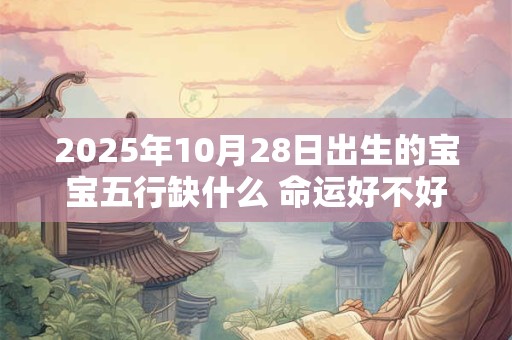 2025年10月28日出生的宝宝五行缺什么 命运好不好