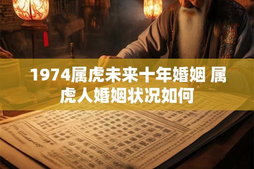 1974属虎未来十年婚姻 属虎人婚姻状况如何