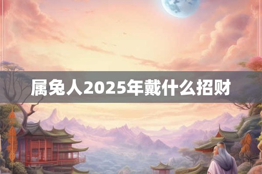 属兔人2025年戴什么招财