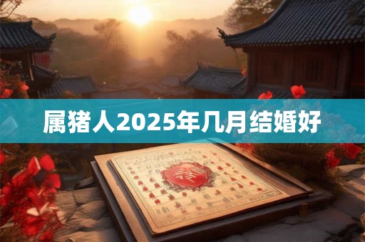 属猪人2026年几月结婚好