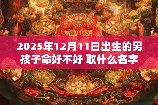 2025年12月11日出生的男孩子命好不好 取什么名字好