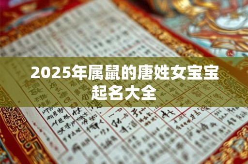 2026年属鼠的唐姓女宝宝起名大全 2026年属鼠的唐姓女宝宝起名大全