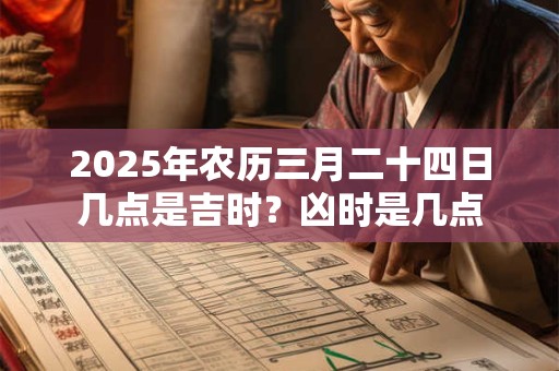 2025年农历三月二十四日几点是吉时？凶时是几点