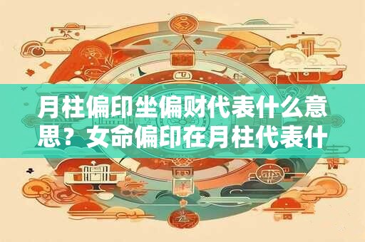 月柱偏印坐偏财代表什么意思？女命偏印在月柱代表什么？